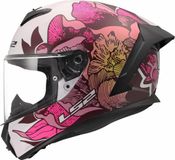 LS2 Helm Rapid III Poppies II FF820 wit / roze maat XXL