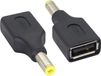 Adaptateur DC 5,5— 2,5 mm vers USB 2.0 A - Jeu de 2