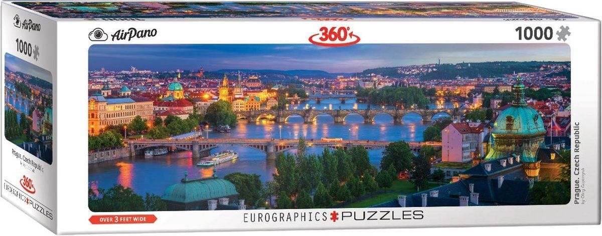 Eurographics Praag Panorama Tsjechië puzzel 1000 stukjes