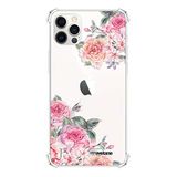 Evetane - Siliconen beschermhoes compatibel met iPhone 12/12 Pro, zachte en versterkte bescherming, schokbestendige hoeken, dun en transparant, roze