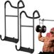 Ibenzoa® Set de 2 supports d'haltères puissants pour un levage de poids sûr et efficace à domicile