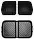 Airfryer moule de cuisson en silicone - Carré - Lot de 3 - Noir