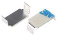 RS PRO Kabelhouder open clips zelfklevend, kabel-Ø 10 mm aluminium 9,8 mm x 6,3 mm x 19,3 mm, verpakking van 100 stuks