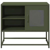 vidaXL Tv-meubel 68x39x60,5 cm staal olijfgroen
