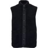 Casual Friday Mouwloze jas Vitus 0039 donkere marine Polyester Teddy 3XL