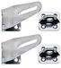 GAH-Alberts 361709 361426 veiligheidsroestvrij staal | lengte overval 83 mm | breedte 37 mm | set van 2