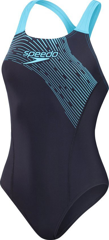 Speedo Medley Logo 1 Piece Marine/Blauw Sportbadpak - Maat 40