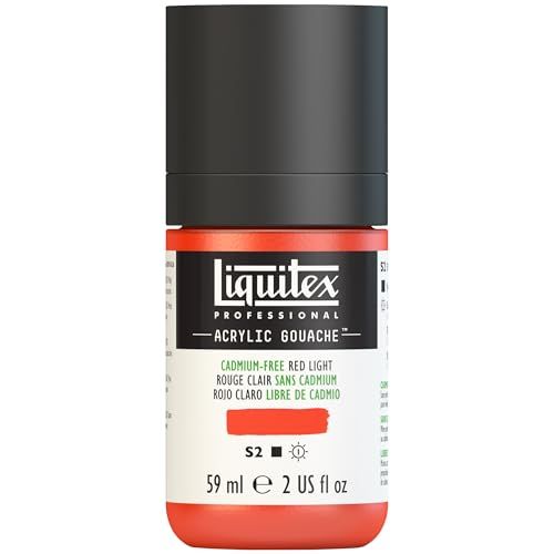 Liquitex Professional Acrylic Gouache, 59ml Fles, Cadmium-Free Red Light