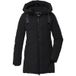 G.I.G.A. DX parka matelassée pour femme/parka fonctionnelle avec capuche GW 30 WMN QLTD PRK, noir, 50, 43532-000