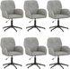 vidaXL - Bureau pivotant - sièges - 6 - pièces - velours - 54 - x - 55 - x - 90 - cm - Gris clair