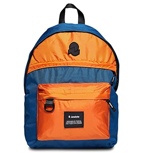 Invicta American ColorBLOCK rugzak blauw - PC-tas 13 inch - Blauw - Eén maat