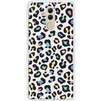 Icecat Bedrukt siliconen hoesje compatibel met Mate 20 Lite Léopard coloré