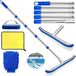 Poolblu Brosse de piscine - Manche télescopique 180 cm - Brosse 45 cm - Acier inoxydable