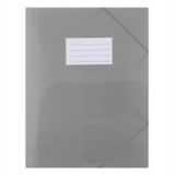 DONAU A4 Map met Elastiek - Grijs - Gerecycled Polypropyleen
