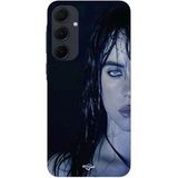 Maniacase Coque Pour Samsung galaxy A35 Billie Eilish visage fond noir