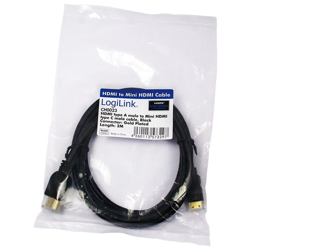 LogiLink CH0023 HDMI Kabel - 2m - Zwart