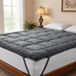 Surmatelas 180x200 cm, 1000 g/m², hypoallergénique, gris