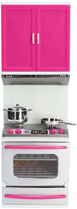 Fleur Keuken Speelset Gasfornuis Met Oven En Keukenkastje - Blauw