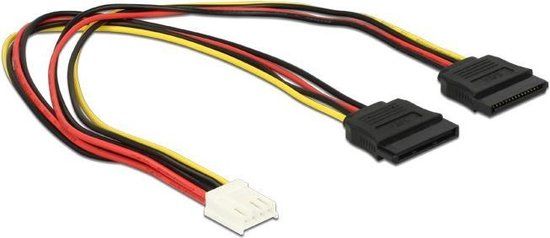 Delock 2x SATA (v) voedingskabel - 0,30 meter