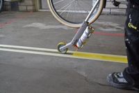 Kadeem markeerwagen PVC pistool met 1 wiel - Grijs - Vloer- en betonverf - Mat