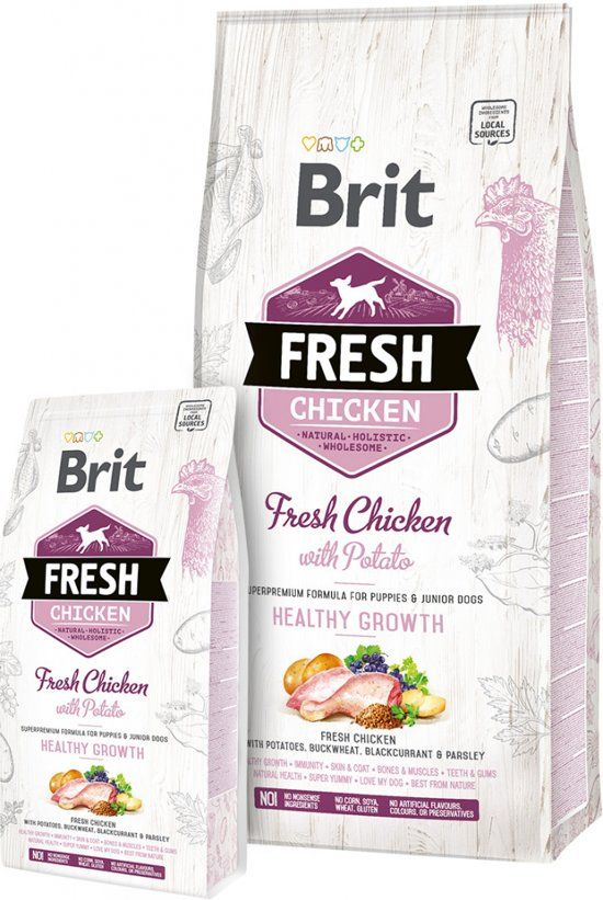 Brit Fresh kip met aardappel 12kg