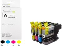 Improducts Â® Huismerk Inktcartridge Alternatief Brother LC-223XL / 223XL 223 Inktpatronen Multipack Set 4 pack (1x LC223BK zwart, 1x LC223C cyaan, 1x LC223M magenta, 1x LC223Y geel