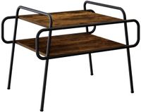 vidaXL Salontafel Gerookt eiken 70 x 50 x 51 cm Bewerkt hout