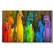 Homemania Afbeelding papegaaien dieren, voor woonkamer, slaapkamer, meerkleurig, 45 x 3 x 70 cm, HM20KNV45 x 70 – 128, polyester, hout