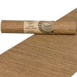 Halbach Zijden linten papieren tafelloper | breedte 25cm lengte 1,80m | moderne tafelloper afwasbaar, tafeldecoratie outdoor weerbestendig | kleur: rozenhout