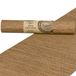 Halbach Zijden linten papieren tafelloper | breedte 25cm lengte 1,80m | moderne tafelloper afwasbaar, tafeldecoratie outdoor weerbestendig | kleur: rozenhout