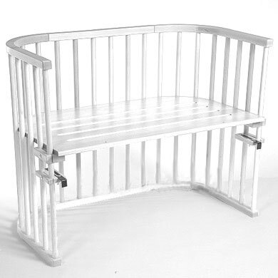 babybay Maxi bed beukenhout massief wit gelakt