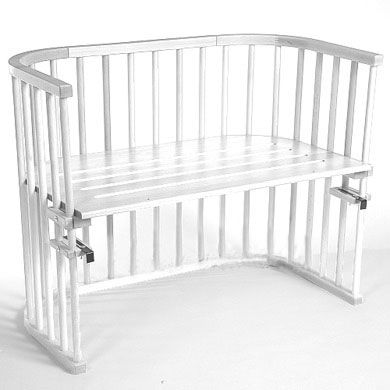 babybay Maxi bed beukenhout massief wit gelakt