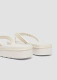 s.Oliver Pantoletten Vrouwen Beige Maat 42 Platte sandalen Glitter Sierstenen Lente/Zomer 2026