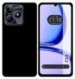 Tumundosmarphone beschermhoes voor Realme C53, siliconen, TPU, zwart