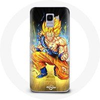 Maniacase Hoesje voor Samsung Galaxy A8 2018 Son Goku Dragon Ball Enervé Body