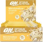 Optimum Nutrition Protein Crunch Bars - Crunchy Marshmellow Barres protéinées - Végétarien - 10 barres protéinées (650 gram)