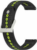By Qubix Qubix Garmin Forerunner 55 / 245 / 645 - Dot Pattern bandje - Zwart met geel