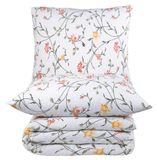 Ensemble de literie, 200 x 220 cm - 100% coton seersucker - Incluant 2 taies d'oreiller, 80 x 80 cm