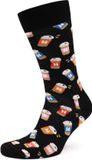 Happy Socks Sokken Take Away Latte - Maat 41-46 - Heren - Grappige sokken - Halfhoge sokken