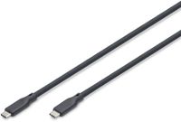 Digitus AK-300350-010-S USB-kabel USB4 Gen 2x2 1 m USB C 80 Gbit/s 240 W Zwart