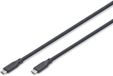 Digitus AK-300350-010-S USB-kabel USB4 Gen 2x2 1 m USB C 80 Gbit/s 240 W Zwart