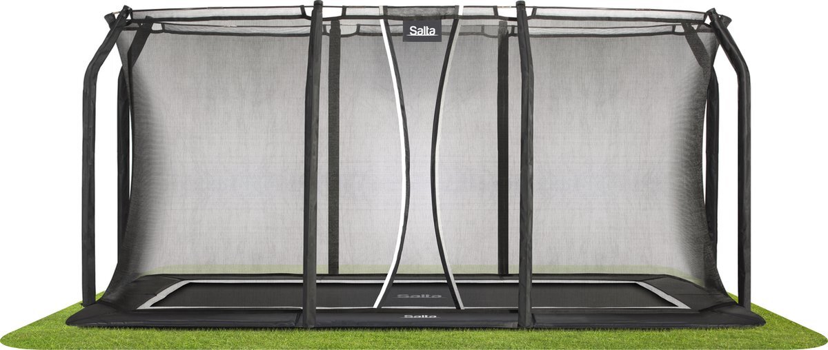 Salta Royal Baseground - inground trampoline met veiligheidsnet - 396 x 244 cm - Zwart