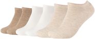 s.Oliver Sneakersokken 6-pack Nature Melange Maat 43-46 Katoen Unisex