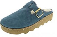 Rohde Femmes Foggia 6123 Pantoufles Laine d'agneau Bleu