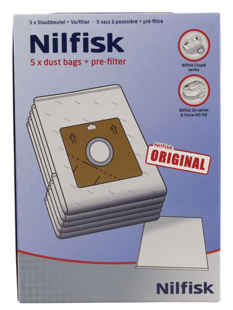 Nilfisk Coupe & Go - Stofzuigerzakken - 5 stuks