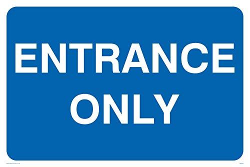 Viking Signs MR584-A4L-3M Sign "Entrance Only" - 3mm Hard Plastic - 200x300mm
