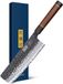 HOSHANHO Nakiri Japans keukenmes van koolstofstaal, 18 cm