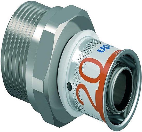 Uponor S-Press Plus puntstuk - 20 mm pers x 22 mm klem
