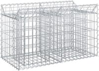 vidaXL Gabion verhoogd bed 100 x 50 x 60 cm gegalvaniseerd staal