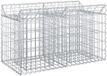 vidaXL Gabion verhoogd bed 100 x 50 x 60 cm gegalvaniseerd staal
